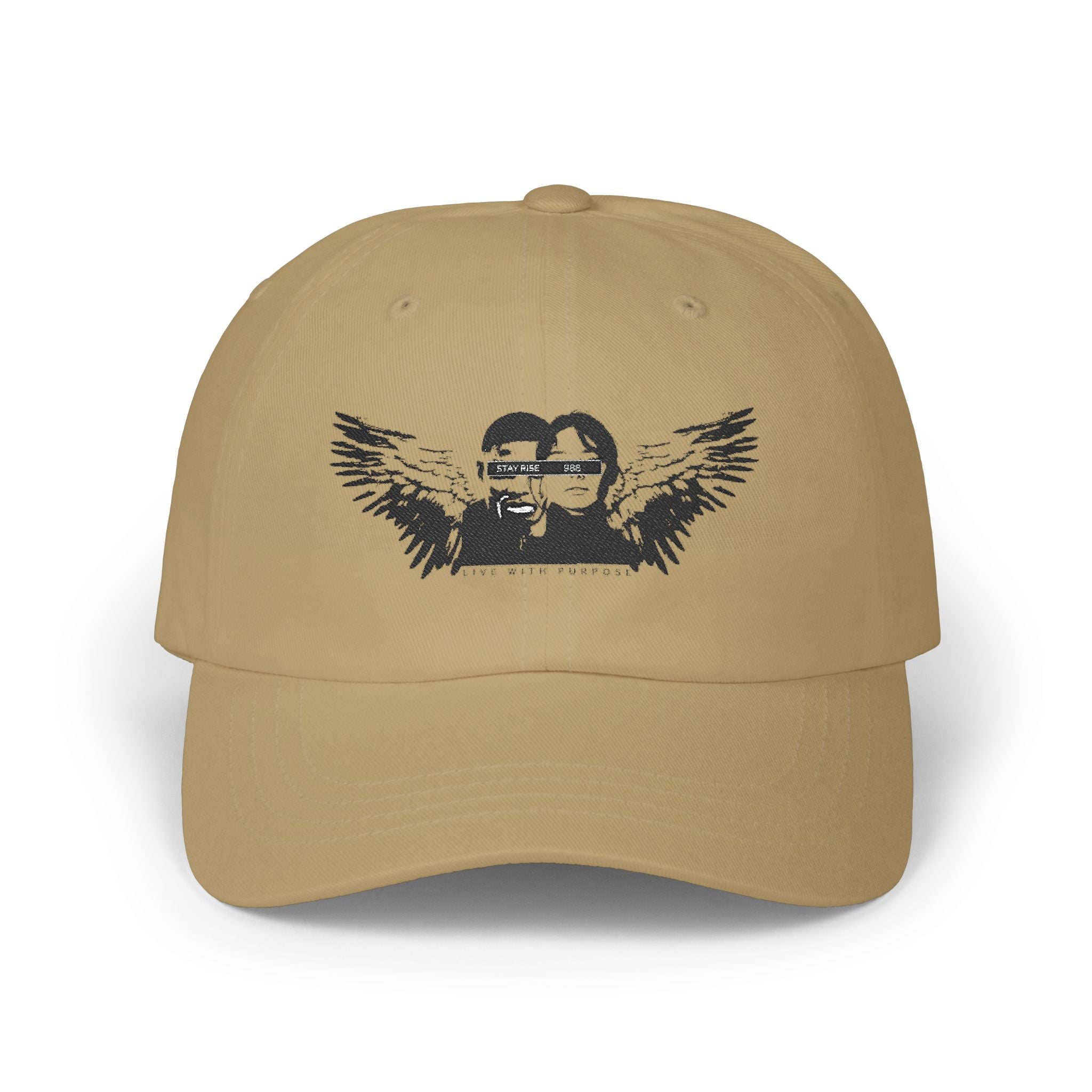 Classic Dad Cap with Winged Design, Casual Hat, Adjustable Cap for Dads, Gift for Father's Day, Everyday Wear, Unisex Accessory