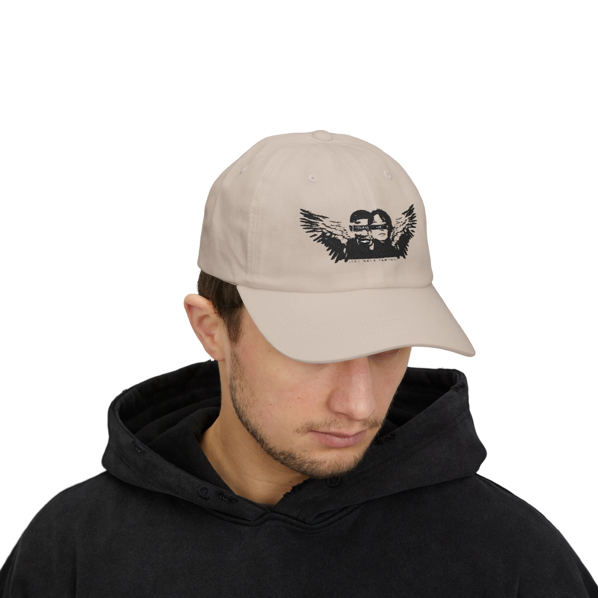 Classic Dad Cap with Winged Design, Casual Hat, Adjustable Cap for Dads, Gift for Father's Day, Everyday Wear, Unisex Accessory