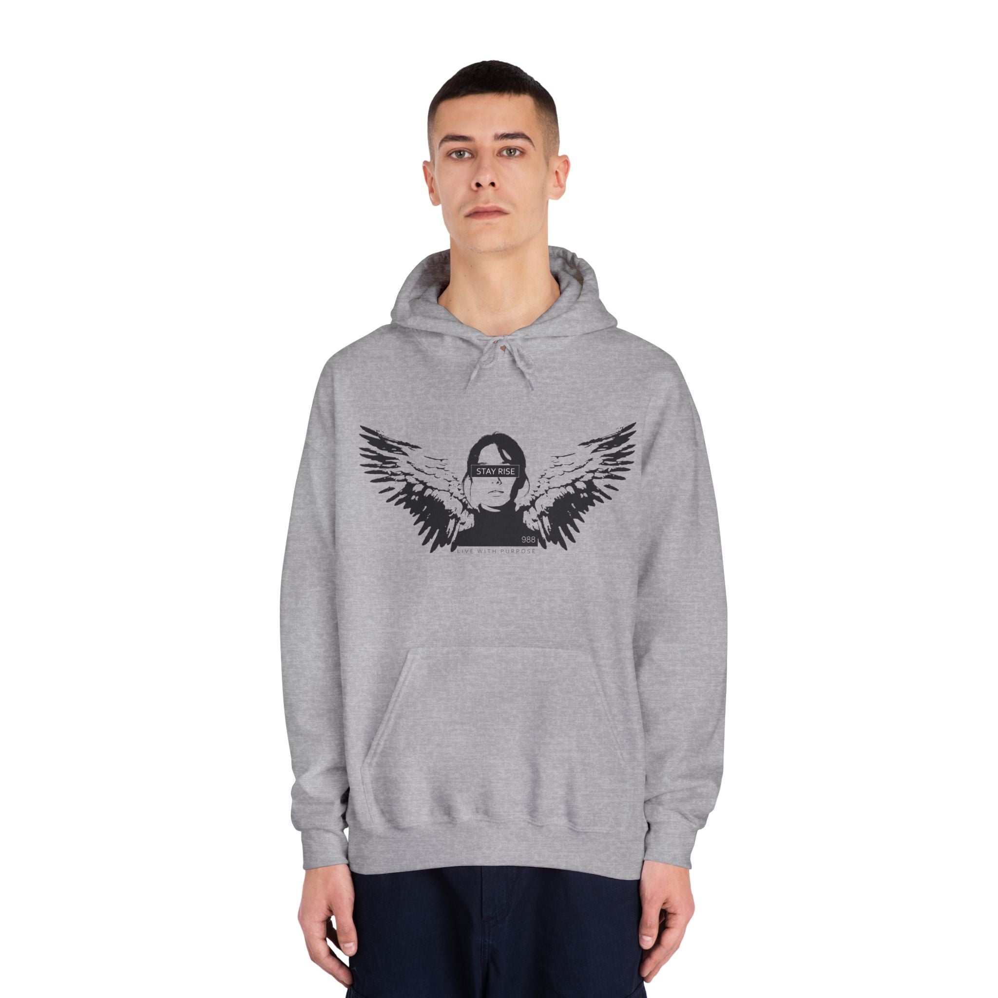 Wings Unisex Hooded Sweatshirt, Stylish Pullover, Gift for Music Lovers, Cozy Casual Wear, Perfect for Concerts or Everyday