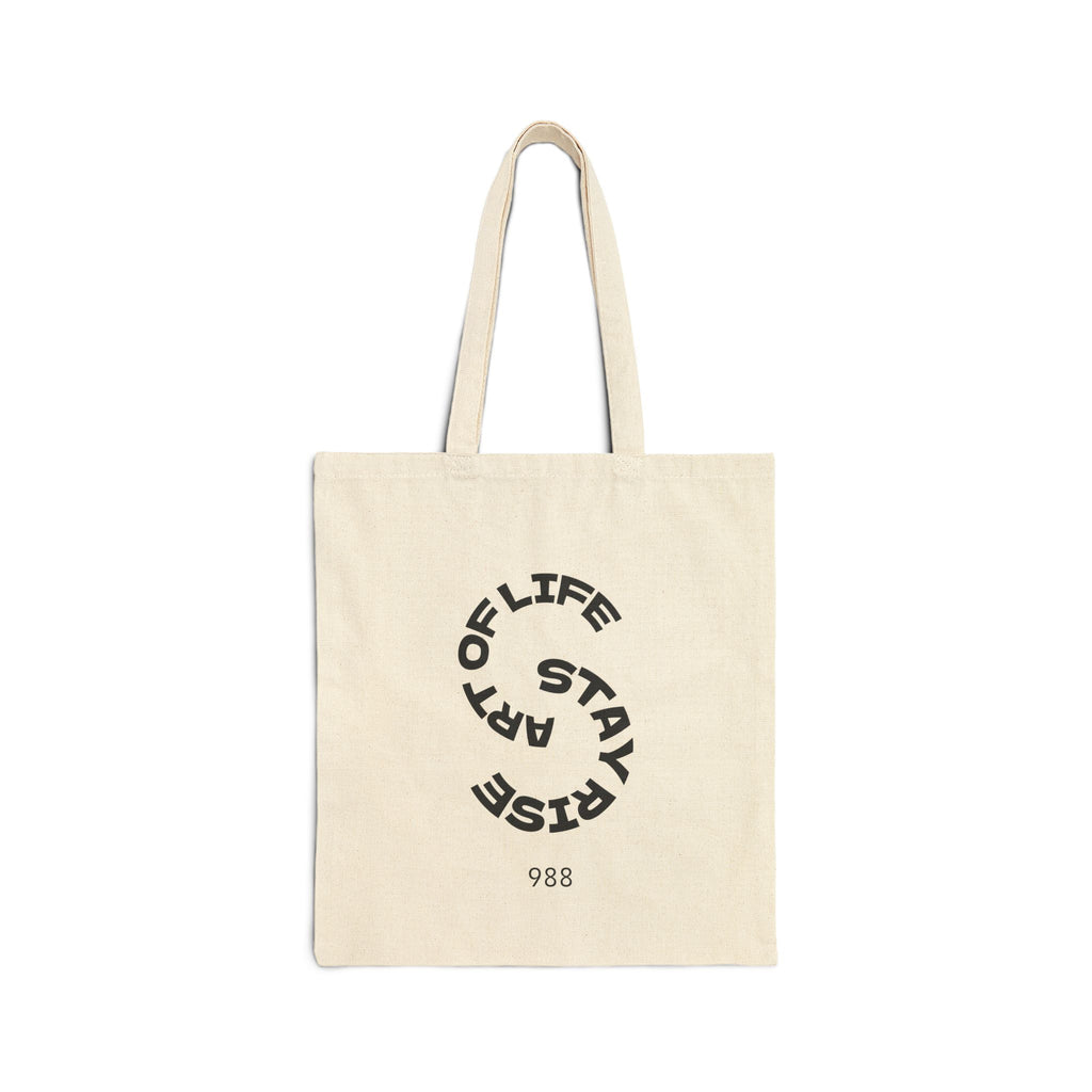 Wings & Words Cotton Tote Bag - Inspirational, Eco-Friendly, Reusable Shopping, Gift Tote, Art Lovers, Everyday Carry