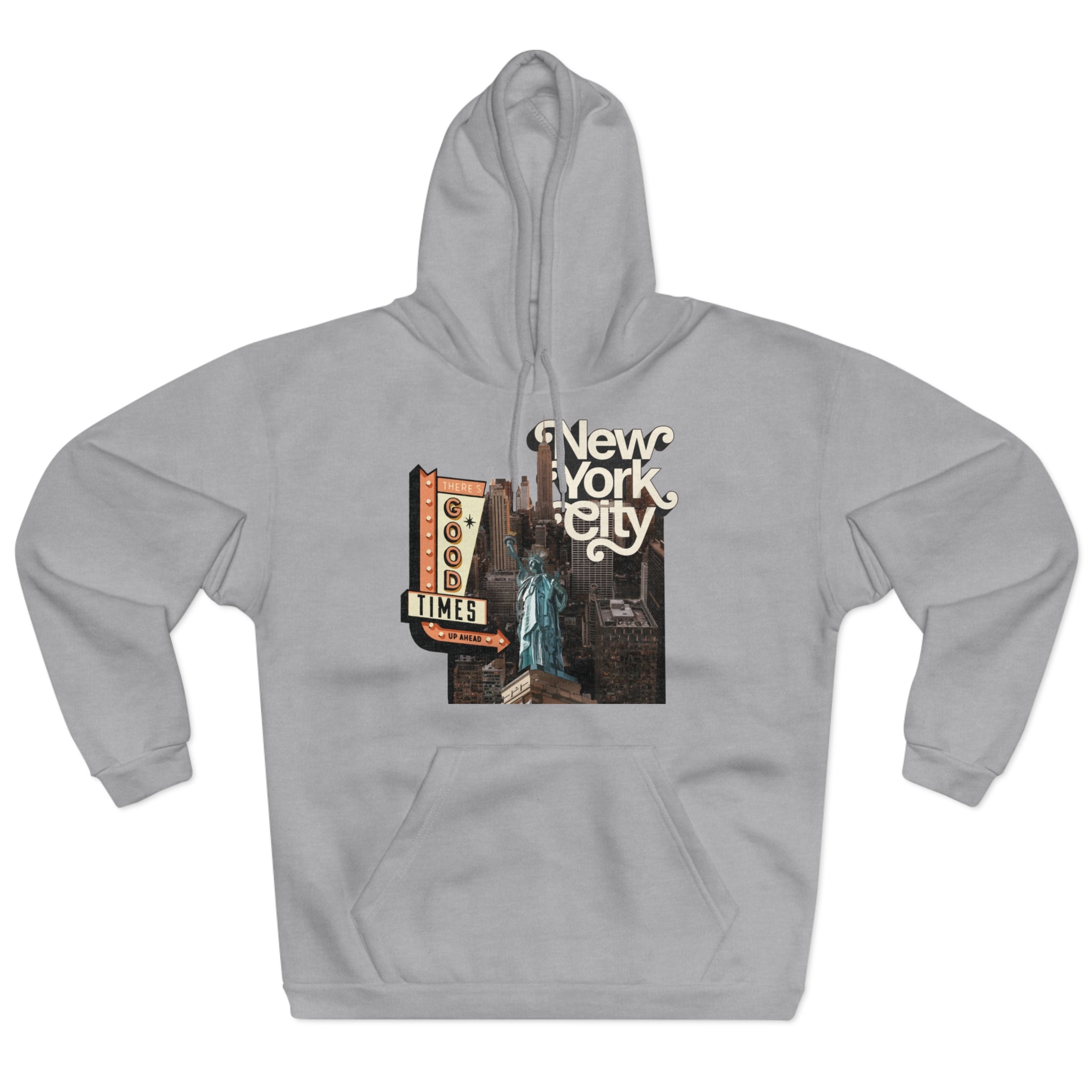 Stylish NYC Unisex Pullover Hoodie, Casual Wear, Gift for Travelers, Cozy Streetwear, Urban Fashion, Cool Graphic Hoodies