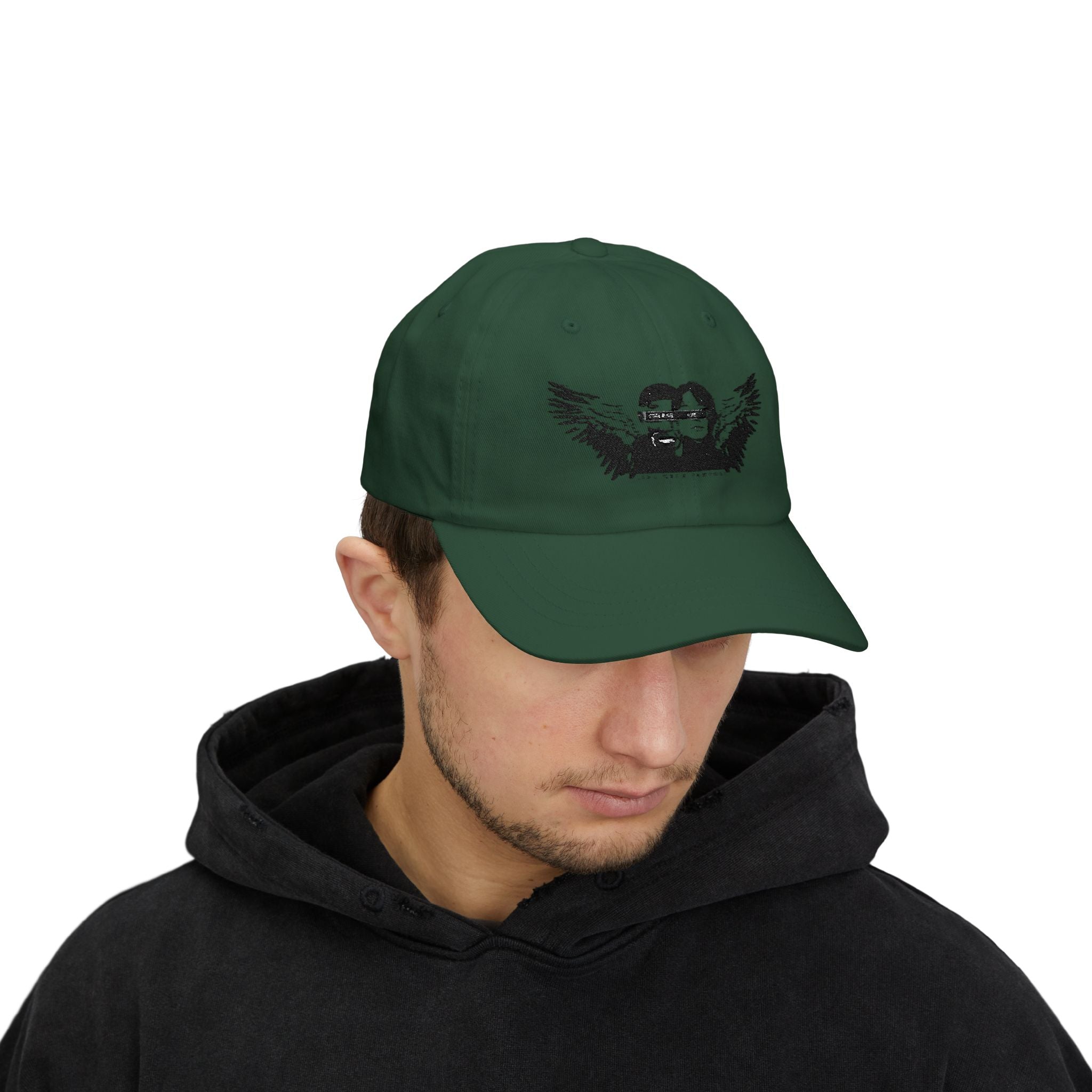 Classic Dad Cap with Winged Design, Casual Hat, Adjustable Cap for Dads, Gift for Father's Day, Everyday Wear, Unisex Accessory