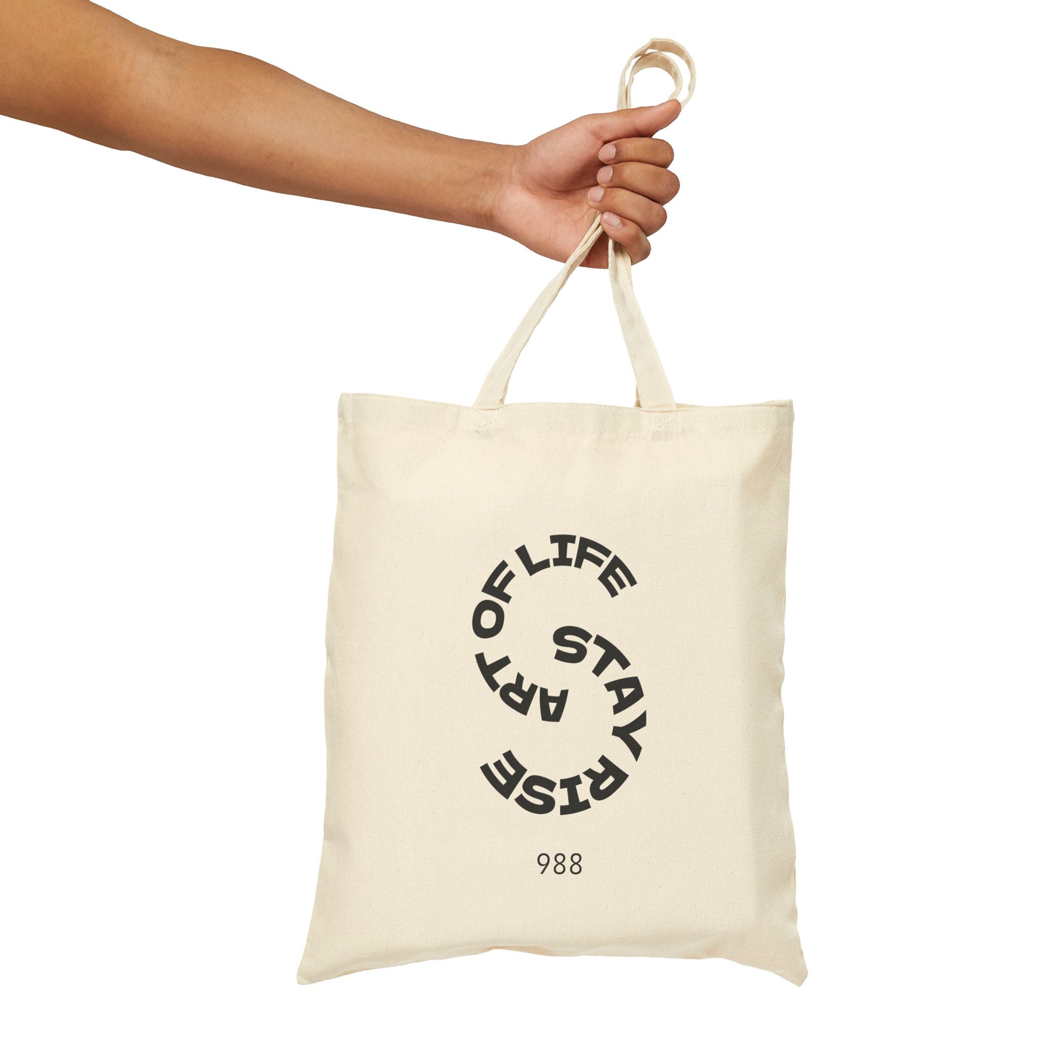 Wings & Words Cotton Tote Bag - Inspirational, Eco-Friendly, Reusable Shopping, Gift Tote, Art Lovers, Everyday Carry