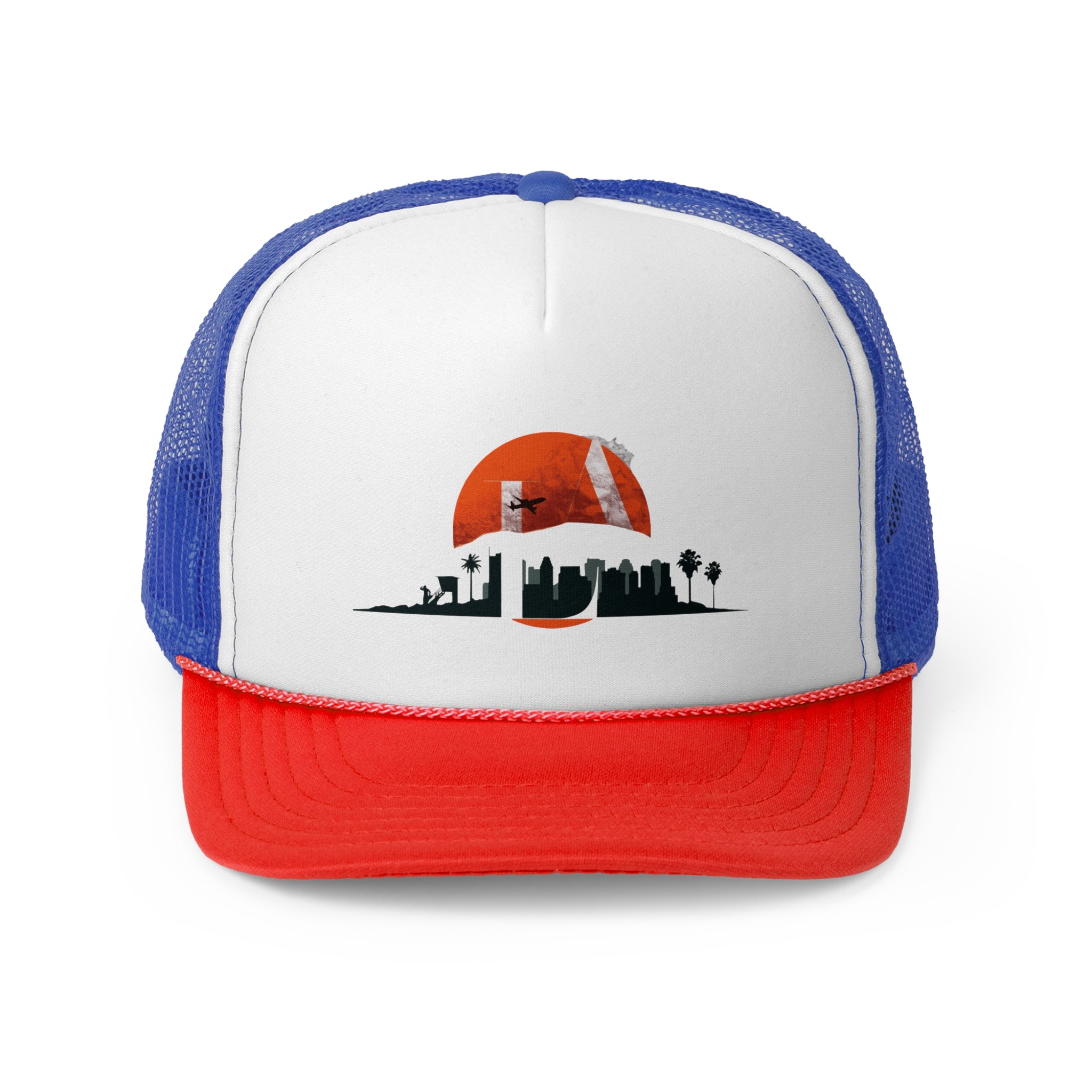 Urban Skyline Trucker Cap - Stylish Cityscape Design