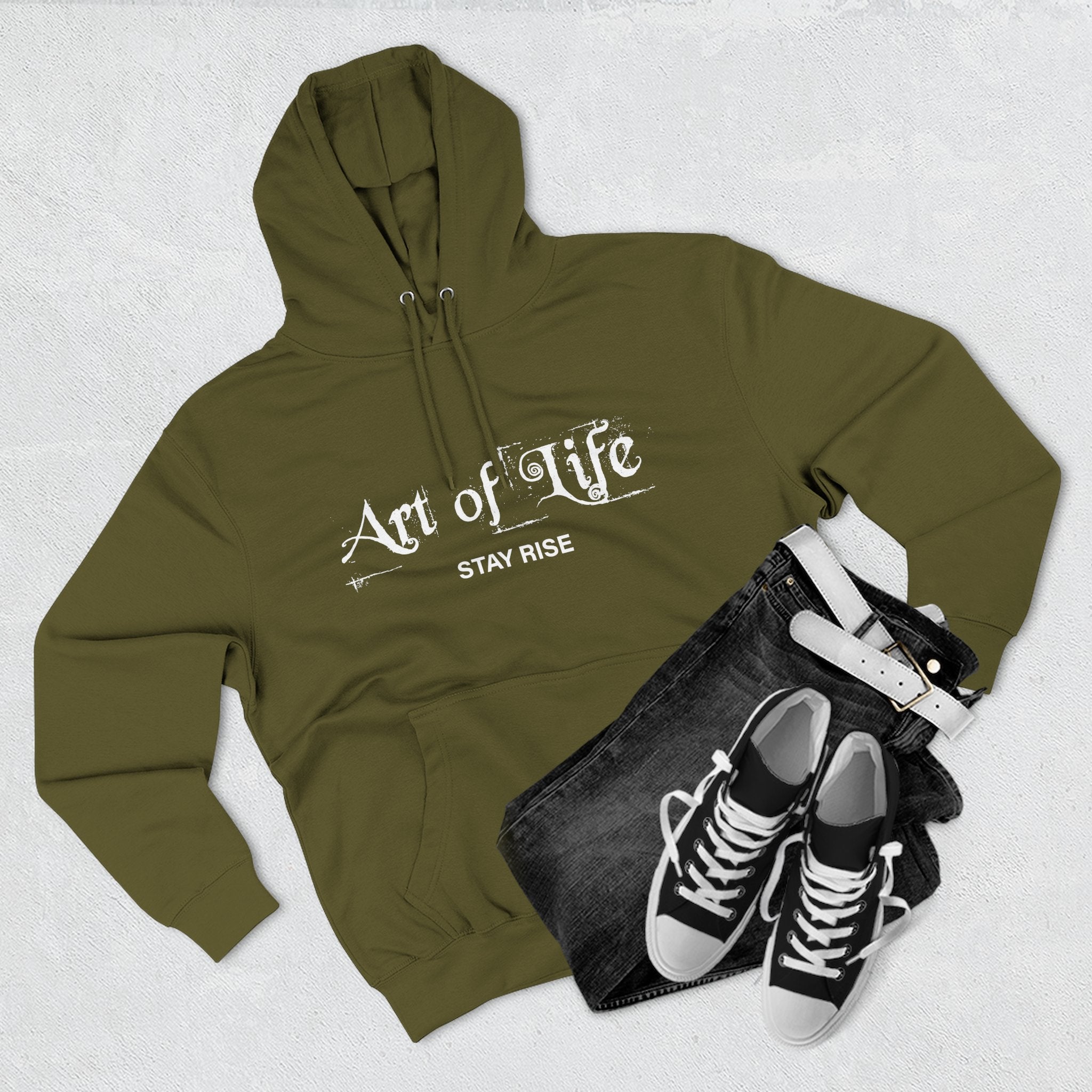 Inspirational Fleece Hoodie - Art of Life & Tomorrow Needs You Design, Cozy Gift for Friends, Motivational Apparel, Comfortable [...]