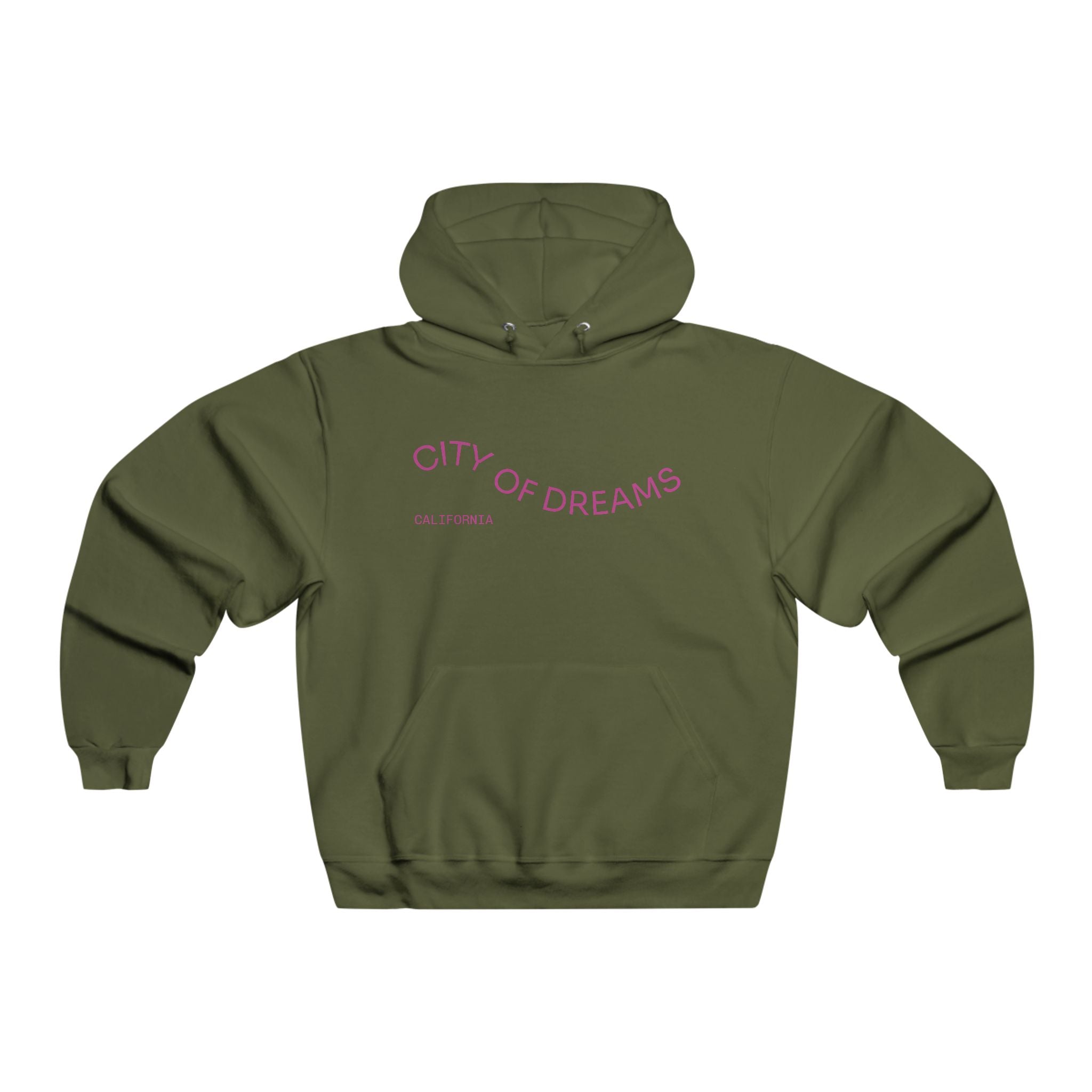 City of Dreams Men's Hoodie - Comfortable Pullover, Perfect for Casual Outings, Gift for Dreamers, Summer and Fall Fashion