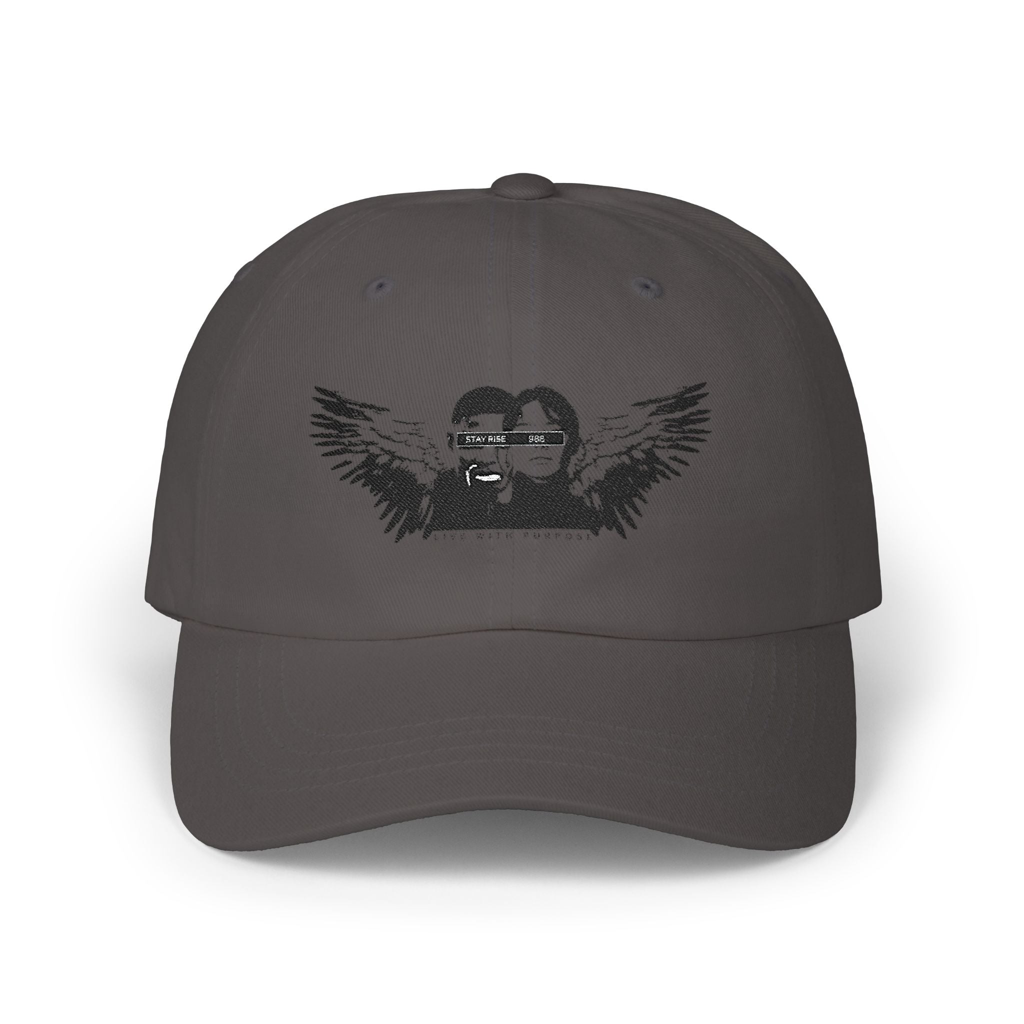 Classic Dad Cap with Winged Design, Casual Hat, Adjustable Cap for Dads, Gift for Father's Day, Everyday Wear, Unisex Accessory