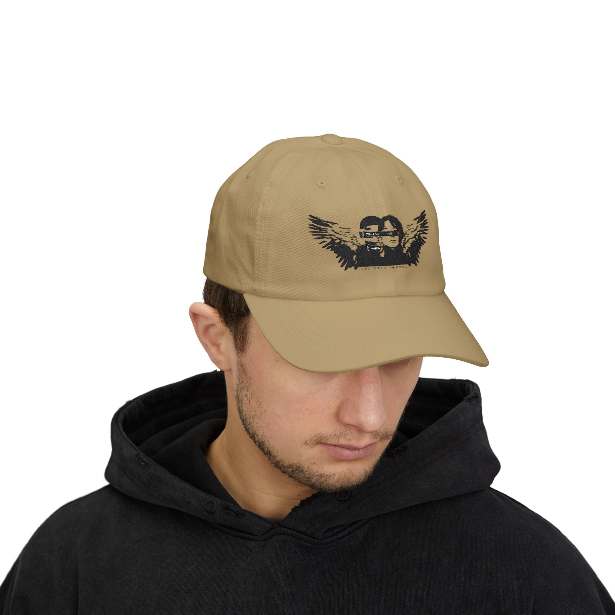 Classic Dad Cap with Winged Design, Casual Hat, Adjustable Cap for Dads, Gift for Father's Day, Everyday Wear, Unisex Accessory