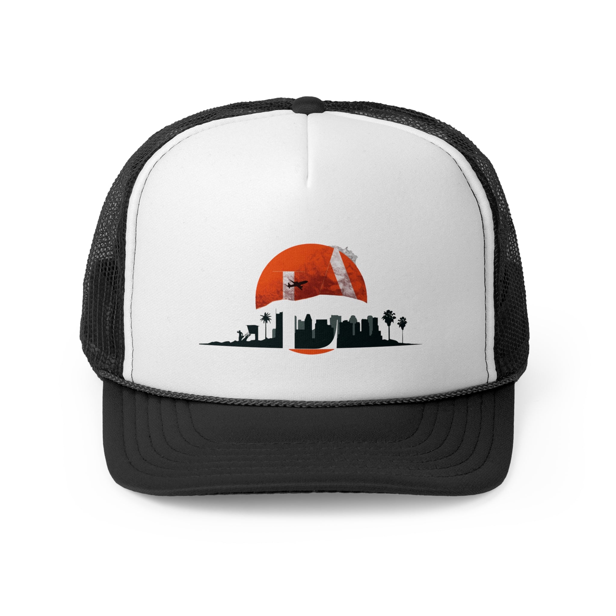 Urban Skyline Trucker Cap - Stylish Cityscape Design